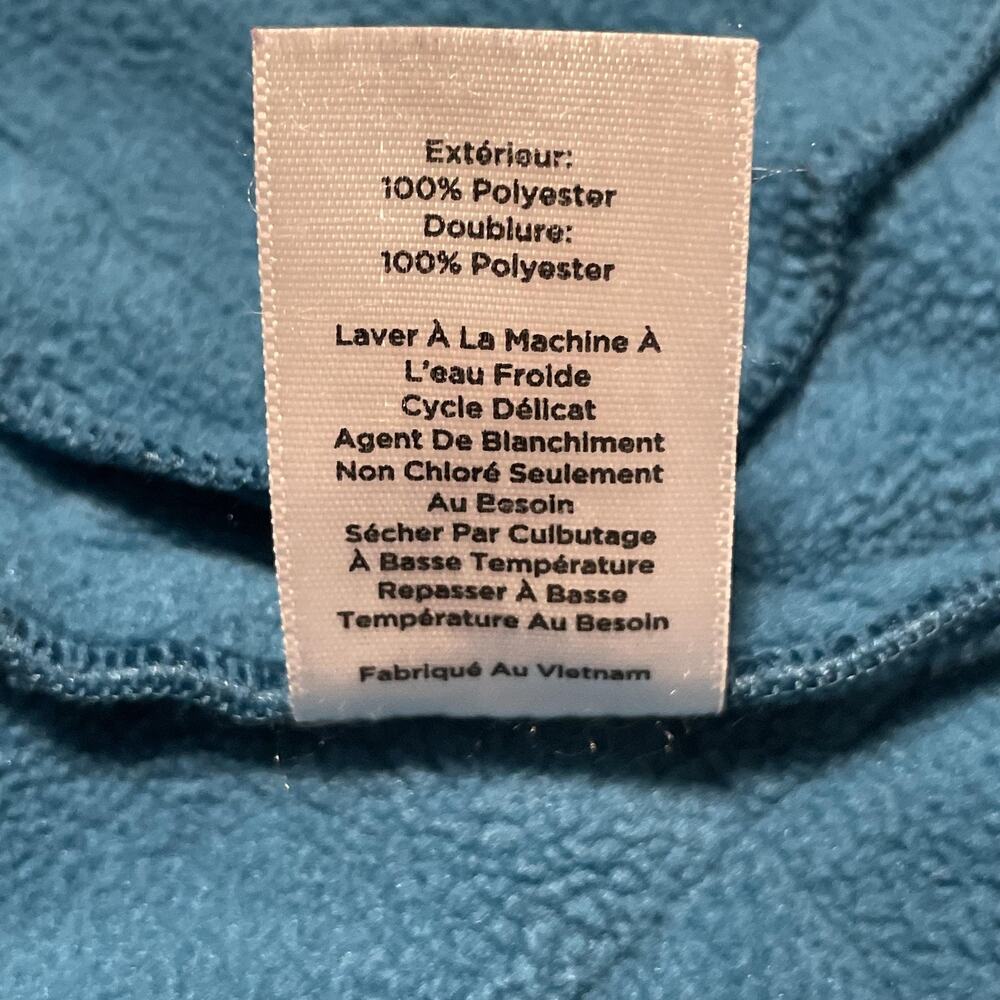 Talbots Vest Womens Small Teal Blue Quilted Zip Front Fleece Lined Pockets - Picture 5 of 7